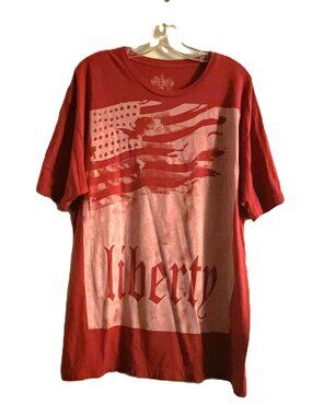 Mens Artine Red Liberty Shirt Size XXL